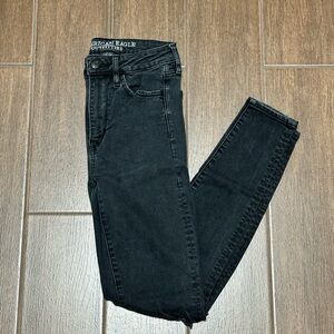 American Eagle Outfitters Women's Dark Skinny Hi-Rise Jegging